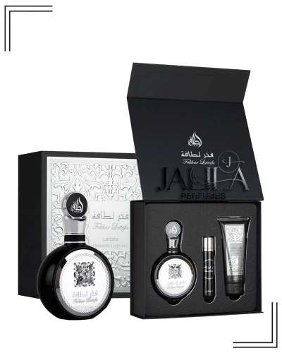Lattafa Fakhar Black 100ml Edp + 12.5ml Edp + 100ml SHower Gel